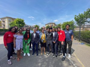 The Team! I am Brent is a VRU (Mayor of London) funded project that aims to address violence in the borough. The delivery partners include The Step Up Hub, Sport at the Heart, Connect Stars, Hilltop Circle, PLIAS Resettlement and United Borders. The photo above features the Mayor of London Sadiq Khan, MP for Brent Dawn Butler, Brent Council staff and representatives from the I Am Brent delivery Partners.